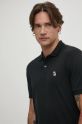 Abercrombie & Fitch polo bawełniane czarny KI124.4374.900