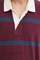 Abercrombie & Fitch longsleeve din bumbac KI124.4623.508 burgundia