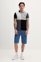 Fred Perry polo bawełniane Beams Grid Design Fp Shirt SM7186.102 czarny AW24