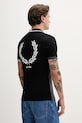 Odzież Fred Perry polo bawełniane Beams Grid Design Fp Shirt SM7186.102 czarny