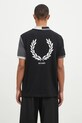 Clothing Fred Perry cotton polo shirt Beams Grid Design Fp Shirt SM7186.102 black