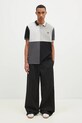 Fred Perry polo bawełniane Beams Grid Design Fp Shirt SM7186.102 czarny