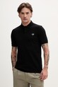 Fred Perry polo bawełniane Plain Fred Perry Shirt bawełna czarny M6000.350