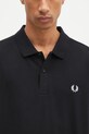 Fred Perry polo bawełniane Plain Fred Perry Shirt czarny M6000.350