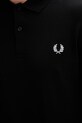 Fred Perry polo bawełniane Plain Fred Perry Shirt M6000.350 czarny