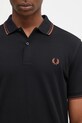 Fred Perry cotton polo shirt The Twin Tipped Shirt black M3600.W68
