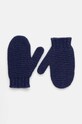 Dětské vlněné rukavice United Colors of Benetton vlna námořnická modř 1244GG004.P.Repro.9BYH