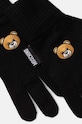 Moschino rękawiczki wełniane M3141.65162 czarny AW24