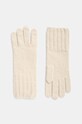 Vlnené rukavice Marc O'Polo vlna béžová 409606804011