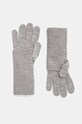 Vlněné rukavice Marc O'Polo vlna šedá 409556104005