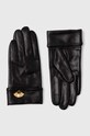Kožené rukavice Karl Lagerfeld přírodní kůže černá 245W3603