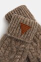 Γάντια από μείγμα μαλλιού Guess AW5211.POL02 καφέ AW24