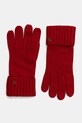 Lauren Ralph Lauren guanti con aggiunta di lana misto lana rosso 454960058