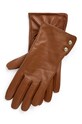 Kožne rukavice Lauren Ralph Lauren bez uzorka smeđa 454960097