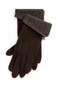 Lauren Ralph Lauren rękawiczki wełniane wełna brązowy 454960115
