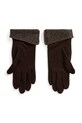 Lauren Ralph Lauren rękawiczki wełniane 454960115 brązowy AW24