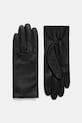 Шкіряні рукавички BOSS лицьова шкіра чорний 50526613