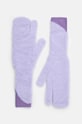 Rukavice s primjesom vune MM6 Maison Margiela bez uzorka ljubičasta S62TS0062.M13073
