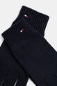 Rukavice s prímesou kašmíru Tommy Hilfiger AW0AW16435 tmavomodrá AW24