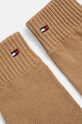 Rukavice s primjesom kašmira Tommy Hilfiger AW0AW16435 smeđa AW24