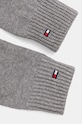 Tommy Hilfiger rękawiczki z domieszką kaszmiru AW0AW16435 szary AW24