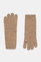 Rukavice od kašmira Tommy Hilfiger bez uzorka smeđa AW0AW16658