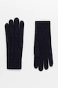 Vlnené rukavice Tommy Hilfiger vlna tmavomodrá AW0AW16664
