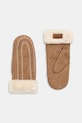 UGG suede gloves applique brown 100907