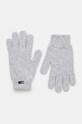 Pamučne rukavice Tommy Jeans ostalo siva AW0AW16778
