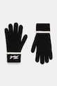 Rukavice s prímesou vlny Karl Lagerfeld s prímesou vlny čierna 246W3601