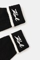 Karl Lagerfeld rękawiczki z domieszką wełny 246W3601 czarny AW24