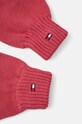 Дитячі бавовняні рукавички Tommy Hilfiger AU0AU01657.G.9BYH рожевий AW24