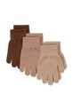 Konges Sløjd rękawiczki z domieszką wełny dziecięce FILLA GLOVES 3-pack z domieszką wełny beżowy KS101220