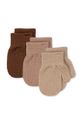 Παιδικά γάντια με μείγμα μαλλιού Konges Sløjd FILLA MITTENS 3-pack με μείγμα μαλλιού μπεζ KS101221