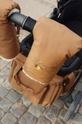 Rukavice na kočík Konges Sløjd NOHR STROLLER MITTENS Planet friendly hnedá KS101279