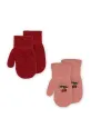 Detské rukavice s prímesou vlny Konges Sløjd 2 PACK FRILL MITTENS 2-pak