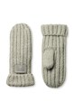 UGG rękawiczki z domieszką wełny dziecięce CHUNKY MITTEN z domieszką wełny szary 100030
