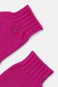 United Colors of Benetton rękawiczki wełniane dziecięce 1244CG00M.G.Seasonal różowy AW24