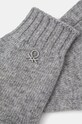 Дитячі вовняні рукавички United Colors of Benetton 1244CG00M.G.Seasonal сірий AW24