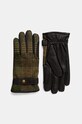 Barbour guanti pelle fiore verde MGL0139
