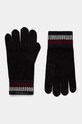 Вовняні рукавички Tommy Hilfiger вовна чорний AM0AM12827