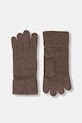 Вовняні рукавички United Colors of Benetton коричневий 1202U0725
