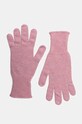 Vlněné rukavice United Colors of Benetton vlna růžová 1202DG00E