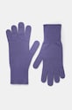 Vlněné rukavice United Colors of Benetton vlna fialová 1202DG00E