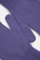 Vlněné rukavice United Colors of Benetton 1202DG00E fialová NC25