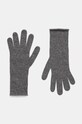 United Colors of Benetton rękawiczki kaszmirowe wełna szary 1033DG00D