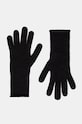 United Colors of Benetton rękawiczki kaszmirowe wełna czarny 1033DG00D