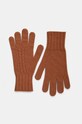 United Colors of Benetton rękawiczki z dodatkiem wełny wełna brązowy 1244DG00F