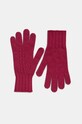 Rukavice s přídavkem vlny United Colors of Benetton vlna burgundské 1244DG00F