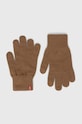 Levi's rękawiczki pozostałe brązowy D7542.0012